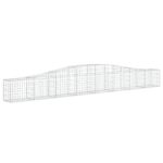 vidaXL Oblúkový gabionový kôš 6 ks 400x30x40/60 cm pozinkované železo – Obrázok 3