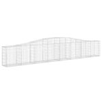 vidaXL Oblúkový gabionový kôš 5 ks 400x30x60/80 cm pozinkované železo – Obrázok 3
