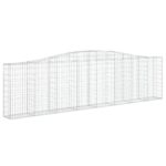 vidaXL Oblúkové gabiónové koše 5 ks 400x30x100/120cm pozinkov. železo – Obrázok 3