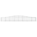 vidaXL Oblúkový gabionový kôš 10 ks 400x50x40/60 cm pozinkované železo – Obrázok 4