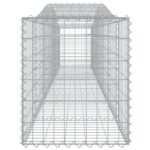vidaXL Oblúkový gabionový kôš 3 ks 400x50x60/80 cm pozinkované železo – Obrázok 5