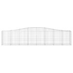 vidaXL Oblúkové gabionové koše 3 ks 400x50x80/100cm pozinkované železo – Obrázok 4