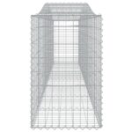 vidaXL Oblúkové gabionové koše 3 ks 400x50x80/100cm pozinkované železo – Obrázok 5