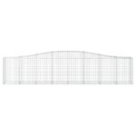 vidaXL Oblúkové gabionové koše 9 ks 400x50x80/100cm pozinkované železo – Obrázok 4