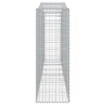 vidaXL Oblúkové gabionové koše 10 ks 400x50x140/160 cm pozink. železo – Obrázok 5