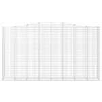 vidaXL Oblúkový gabionový kôš 3 ks 400x50x220/240cm pozinkované železo – Obrázok 4