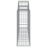 vidaXL Oblúkové gabionové koše 9 ks 200x30x80/100cm pozinkované železo – Obrázok 5