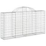 vidaXL Oblúkové gabiónové koše 10 ks 200x30x100/120cm pozinkov. železo – Obrázok 3