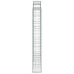 vidaXL Oblúkový gabionový kôš 2 ks 200x30x220/240cm pozinkované železo – Obrázok 5