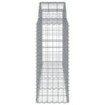 vidaXL Oblúkové gabiónové koše 9ks 200x50x100/120cm pozinkované železo – Obrázok 5