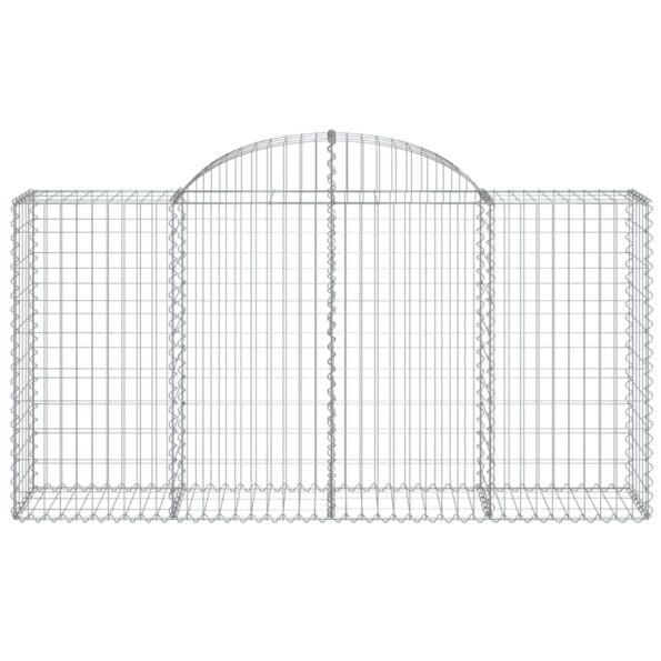 vidaXL Oblúkové gabiónové koše 13 ks 200x50x100/120cm pozinkov. železo – Obrázok 4