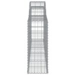 vidaXL Oblúkové gabionové koše 12ks 300x30x80/100cm pozinkované železo – Obrázok 5