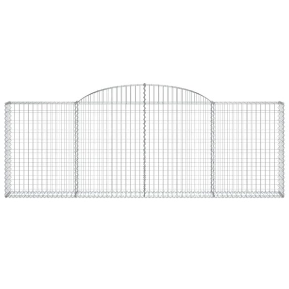 vidaXL Oblúkové gabiónové koše 5 ks 300x30x100/120cm pozinkov. železo – Obrázok 4