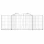 vidaXL Oblúkové gabiónové koše 11 ks 300x30x100/120cm pozinkov. železo – Obrázok 4
