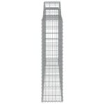 vidaXL Oblúkové gabionové koše 8 ks 300x30x120/140 cm pozink. železo – Obrázok 5