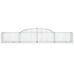 vidaXL Oblúkový gabionový kôš 10 ks 300x50x40/60 cm pozinkované železo – Obrázok 4