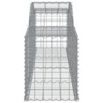 vidaXL Oblúkový gabionový kôš 11 ks 300x50x60/80 cm pozinkované železo – Obrázok 5