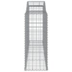 vidaXL Oblúkové gabionové koše 8 ks 300x50x120/140 cm pozink. železo – Obrázok 5