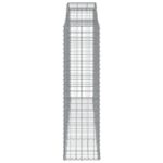 vidaXL Oblúkové gabiónové koše 2ks 300x50x180/200cm pozinkované železo – Obrázok 5