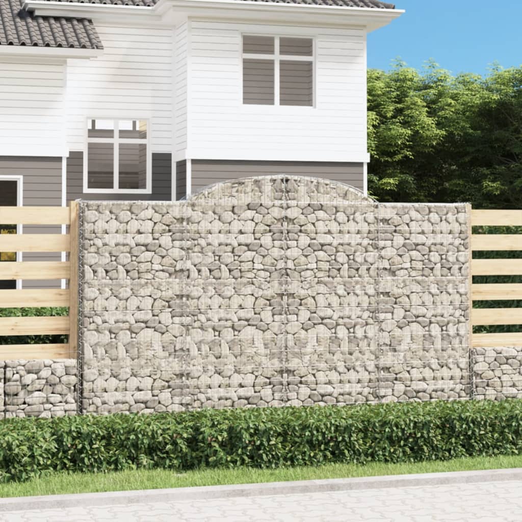 VXL8720845573560_m_en_hd_1.jpg vidaXL Oblúkové gabiónové koše 2ks 300x50x180/200cm pozinkované železo – Obrázok 1