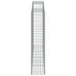 vidaXL Oblúkový gabionový kôš 2 ks 300x50x220/240cm pozinkované železo – Obrázok 5