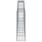 vidaXL Oblúkové gabiónové koše 4ks 400x30x100/120cm pozinkované železo – Obrázok 5