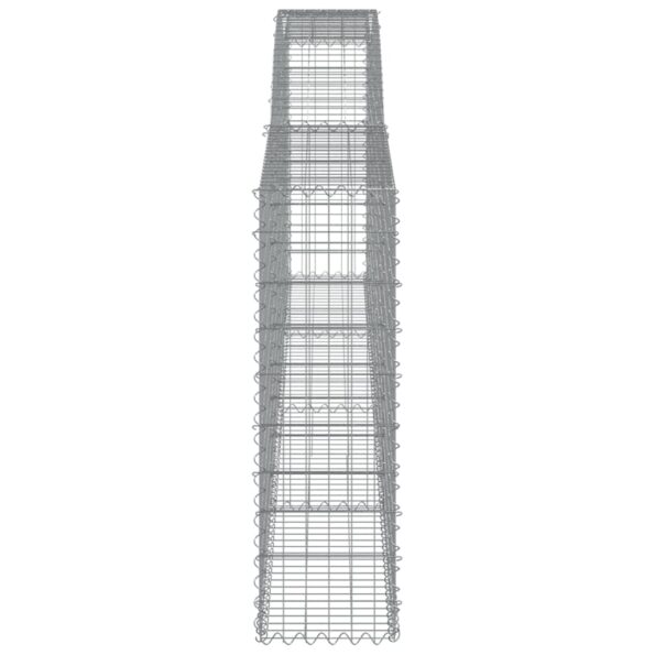vidaXL Oblúkové gabiónové koše 4ks 400x30x100/120cm pozinkované železo – Obrázok 5