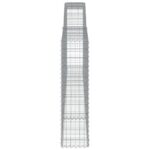 vidaXL Oblúkové gabionové koše 3 ks 400x30x120/140 cm pozink. železo – Obrázok 5