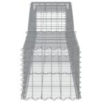vidaXL Oblúkový gabionový kôš 9 ks 400x50x40/60 cm pozinkované železo – Obrázok 5