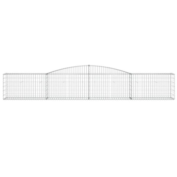 vidaXL Oblúkový gabionový kôš 2 ks 400x50x60/80 cm pozinkované železo – Obrázok 4
