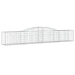 vidaXL Oblúkový gabionový kôš 15 ks 400x50x60/80 cm pozinkované železo – Obrázok 3