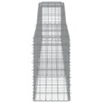 vidaXL Oblúkové gabionové koše 4 ks 400x50x80/100cm pozinkované železo – Obrázok 5