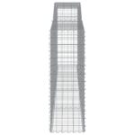 vidaXL Oblúkové gabionové koše 5 ks 400x50x140/160 cm pozink. železo – Obrázok 5