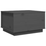 vidaXL Konferenčný stolík sivý 60x50x35 cm borovicový masív – Obrázok 2