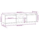 vidaXL TV stolík medovo-hnedý 140x35x40 cm masívna borovica – Obrázok 10