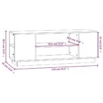 vidaXL TV skrinka medovo-hnedá 110x35x40,5 cm masívna borovica – Obrázok 8