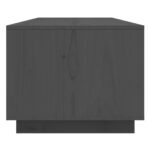 vidaXL Konferenčný stolík sivý 110x50x40 cm borovicový masív – Obrázok 7