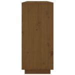 vidaXL Komoda medovohnedá 120x35x80 cm borovicový masív – Obrázok 7