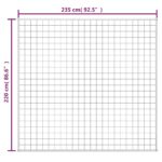 vidaXL Záťažová prikrývka šedá 220x235 cm 15 kg látka – Obrázok 6