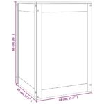 vidaXL Kôš na bielizeň medovo-hnedý 44x44x66 cm masívna borovica – Obrázok 10