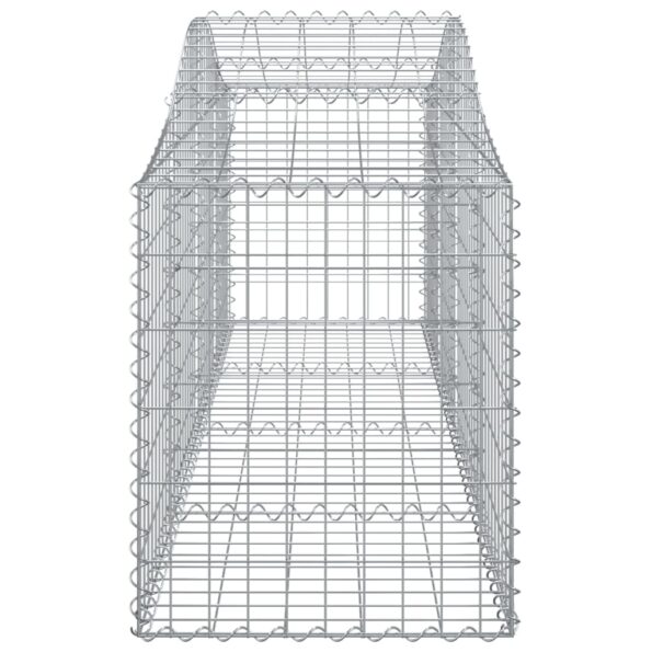 vidaXL Oblúkový gabionový kôš 200x50x60/80 cm pozinkované železo – Obrázok 4