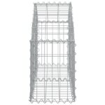 vidaXL Oblúkový gabionový kôš 100x30x40/60 cm pozinkované železo – Obrázok 4
