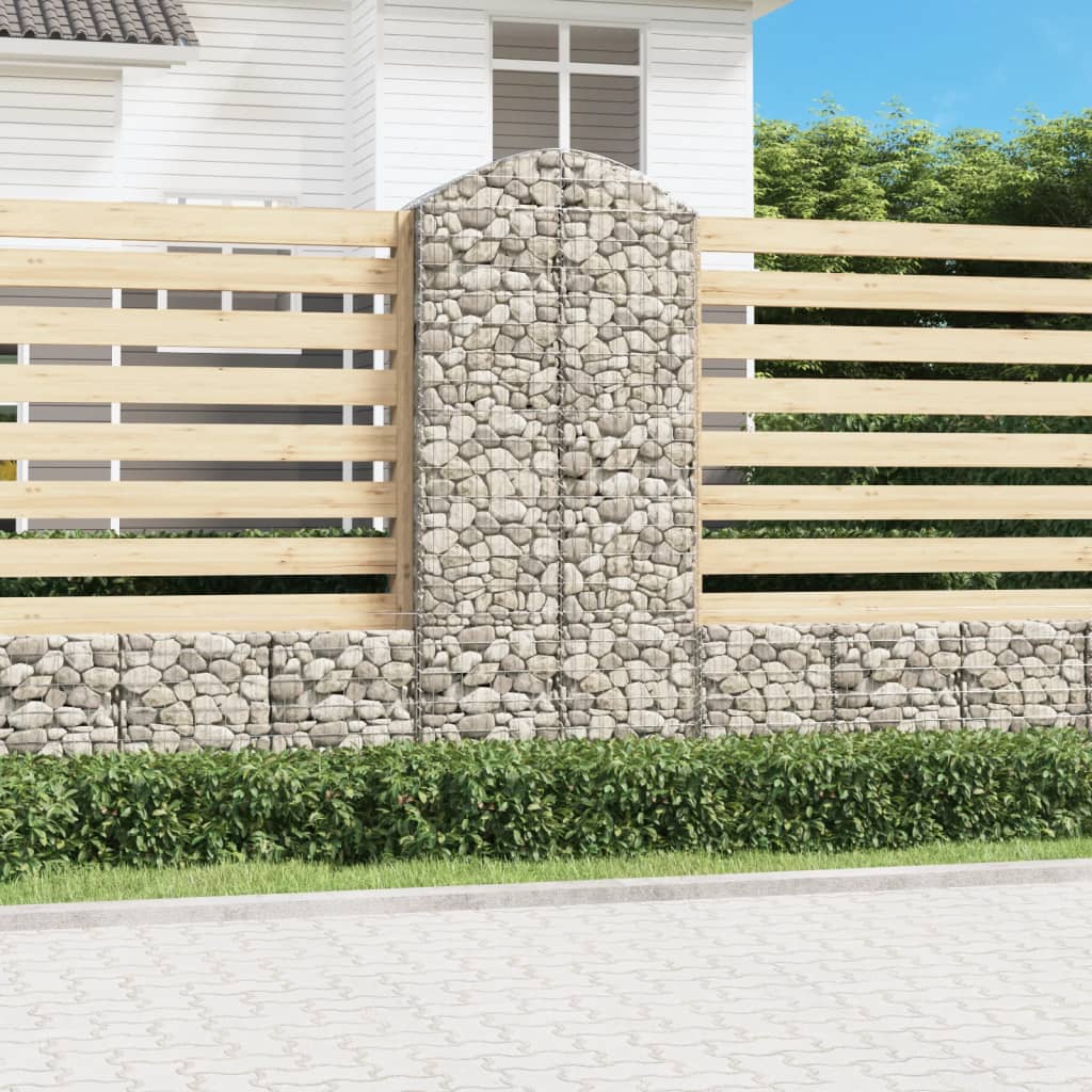 VXL8720845651046_m_en_hd_1.jpg vidaXL Oblúkový gabionový kôš 100x50x220/240 cm pozinkované železo – Obrázok 1