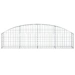 vidaXL Oblúkový gabionový kôš 200x30x40/60 cm pozinkované železo – Obrázok 3