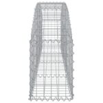vidaXL Oblúkový gabionový kôš 200x30x40/60 cm pozinkované železo – Obrázok 4