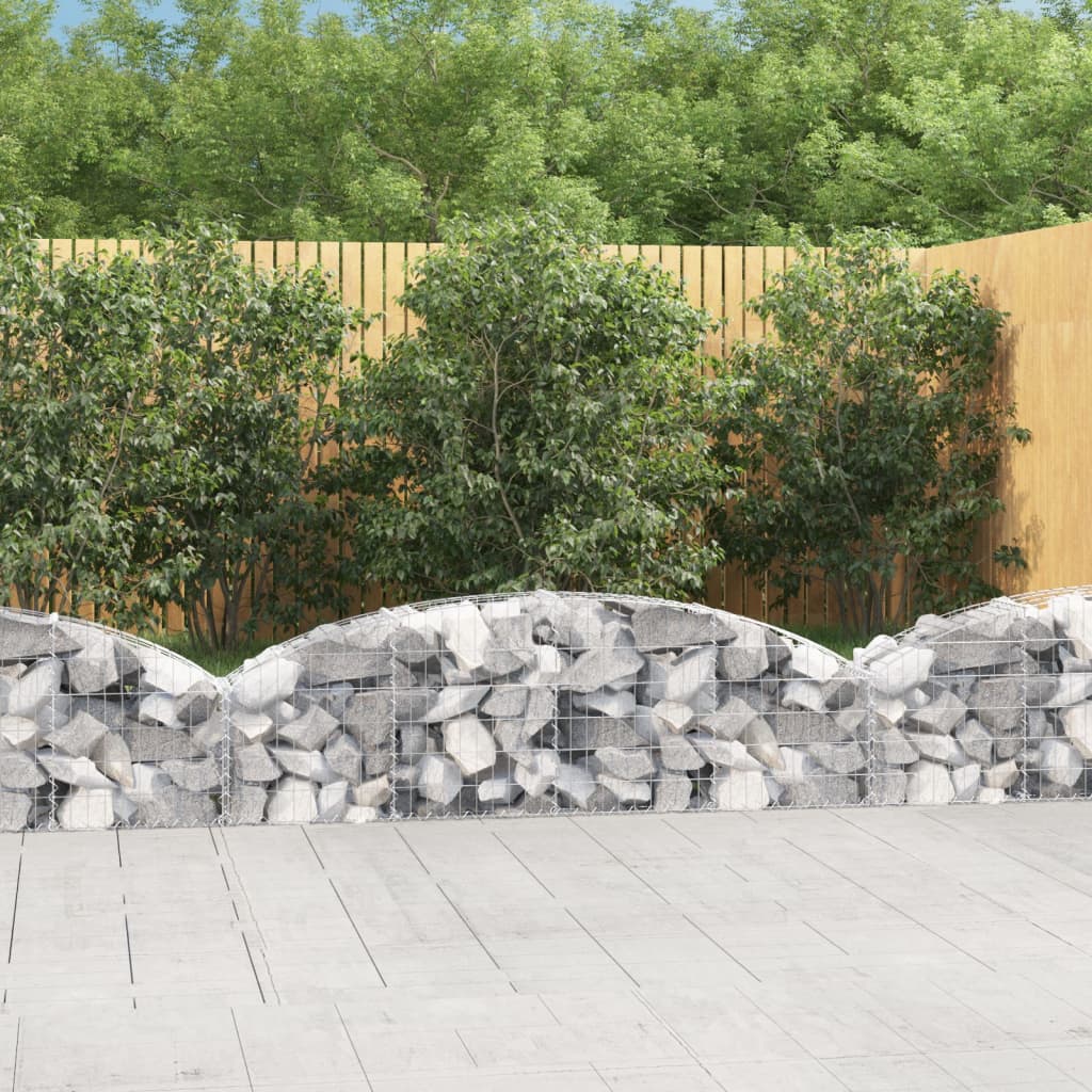 VXL8720845651251_m_en_hd_1.jpg vidaXL Oblúkový gabionový kôš 200x30x40/60 cm pozinkované železo – Obrázok 1