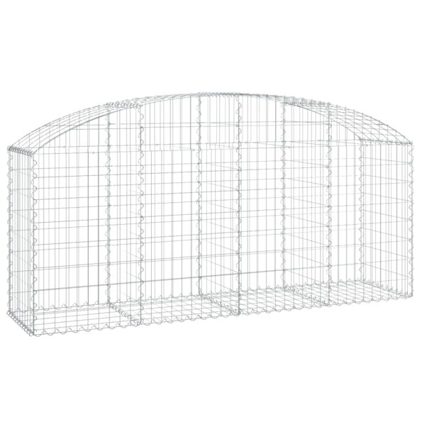 VXL8720845651374_a_en_hd_1.jpg vidaXL Oblúkový gabionový kôš 200x50x80/100 cm pozinkované železo – Obrázok 2