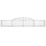 vidaXL Oblúkový gabionový kôš 300x50x40/60 cm pozinkované železo – Obrázok 3