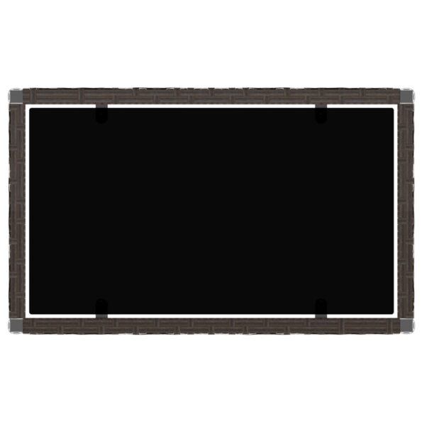 vidaXL 4-dielna záhradná sedacia súprava s vankúšmi hnedá polyratanová – Obrázok 5