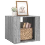 vidaXL Nočný stolík sivý sonoma 41x40x36 cm spracované drevo – Obrázok 4